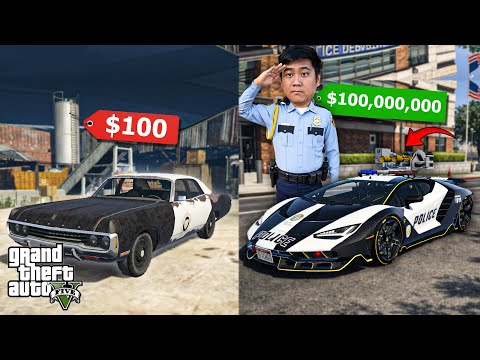 $100 vs $100,000,000 POLICE SUPERCAR!