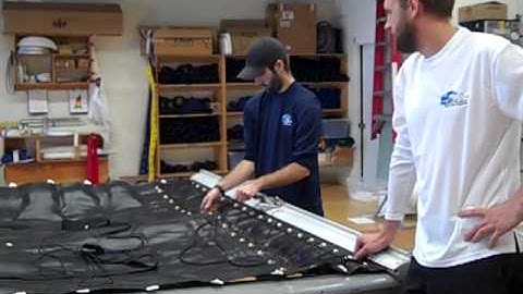 Prindle 16 Catamaran Trampoline Installation