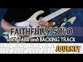 Journey  faithfully guitar solo with tabs and backing track  alvin de leon 2019