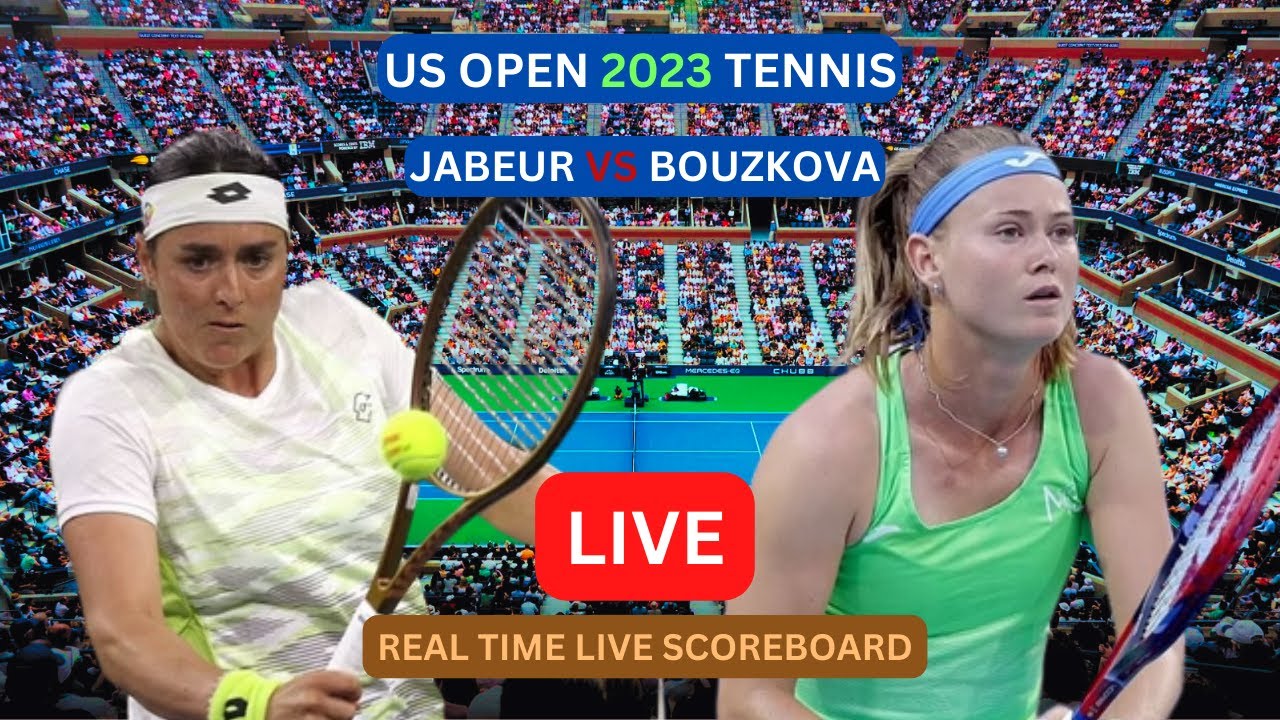 Ons Jabeur Vs Marie Bouzkova LIVE Score UPDATE Today 2023 US Open Womens Tennis 1/16-Finals Game