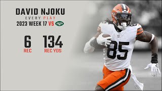 David Njoku Week 17 | Every Play vs New York Jets | 2023 NFL Highlights