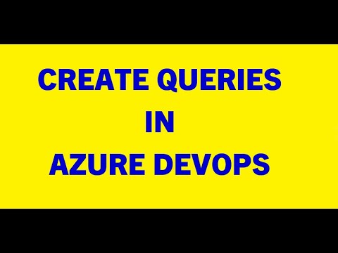 ვიდეო: როგორ გამოვიტანო სამუშაო ელემენტები Azure DevOps-დან?