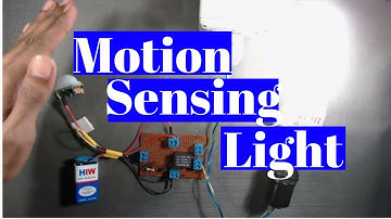 How to make a motion sensor light using PIR sensor Without Microcontroller for home