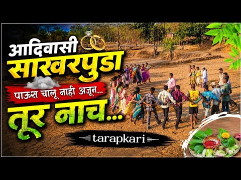 आदिवासी साखरपुडा सुरू! 🌧️ पाऊस अजून नाही, पण तूर नाचाचा जल्लोष | Tribal Engagement Dance 2026