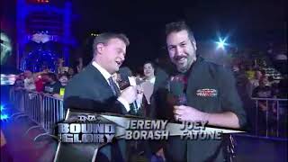 Joey Fatone At Bound For Glory 2009 Pre-Show