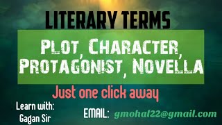 Literary Terms: Plot, Character, Protagonist, Novella (In Punjabi/Hindi and English)