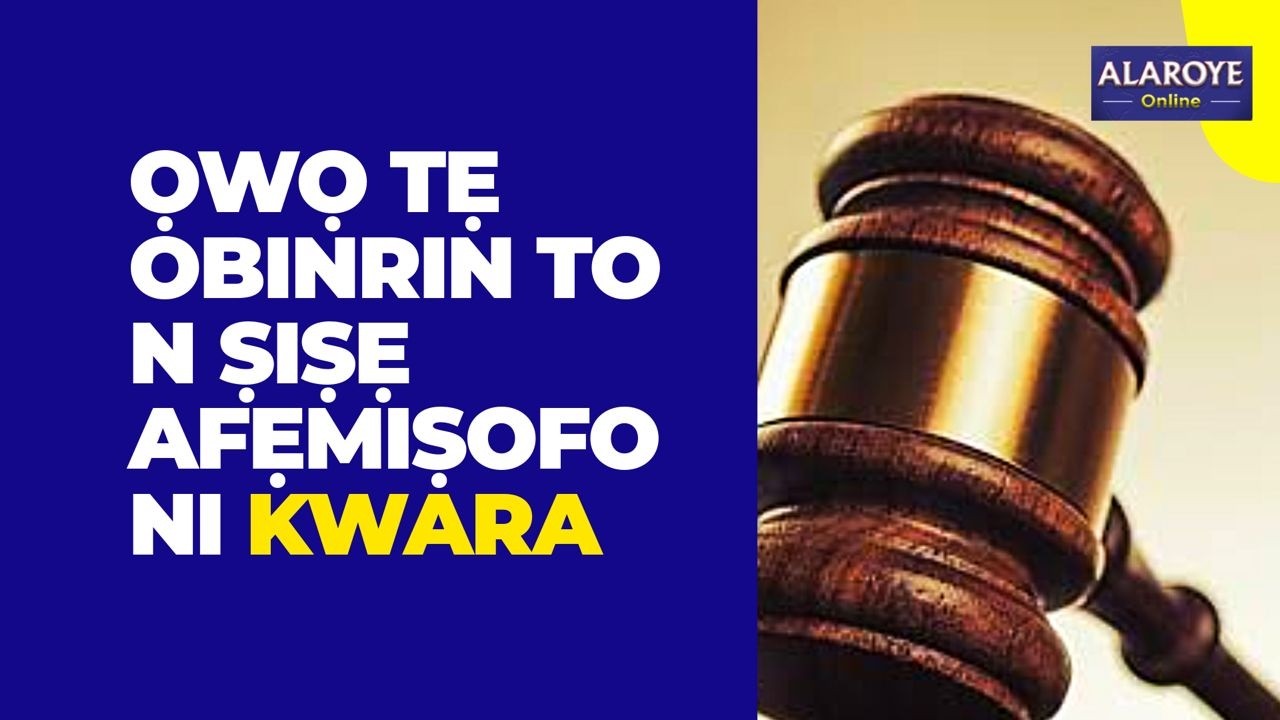 Ẹ WO OBINRIN YII, IṢẸ AFẸMIṢOFO LO N ṢE