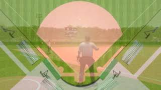 Baseball - 2 Umpires - Fly Ball To The Left