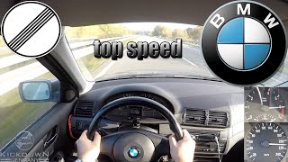 BMW E46 318i 2003 POV TOP SPEED DRIVE on AUTOBAHN MAX ACCELERATION (NO SPEED LIMIT)