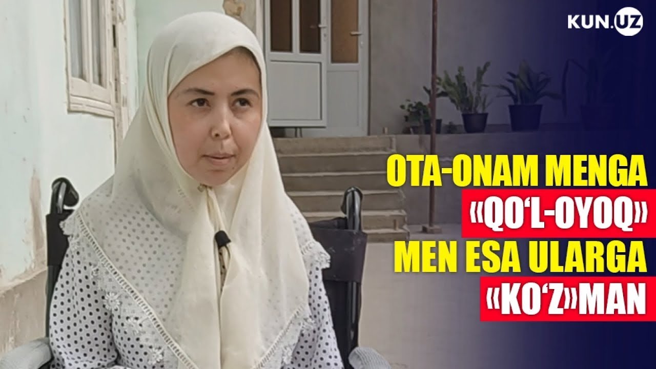 Ko‘rish baxtidan bebahra ota onasining ko‘zlari bo‘lib turgan nogiron qiz hikoya