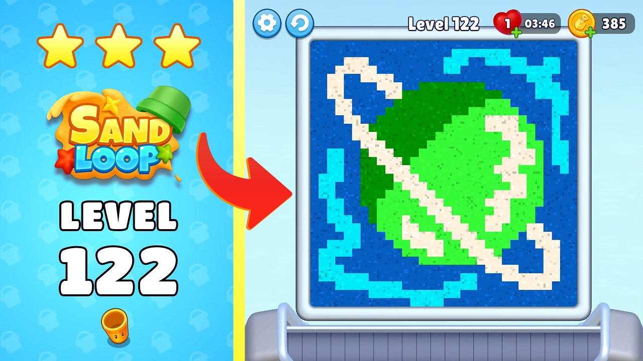 🏖️ Sand Loop Level 122 | Complete Walkthrough & Solutions! - YouTube