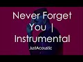 Never Forget You - MNEK, Zara Larsson (Acoustic Instrumental)