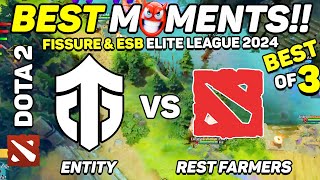 Entity vs rest farmers - HIGHLIGHTS - FISSURE & ESB Elite League 2024 | Dota 2