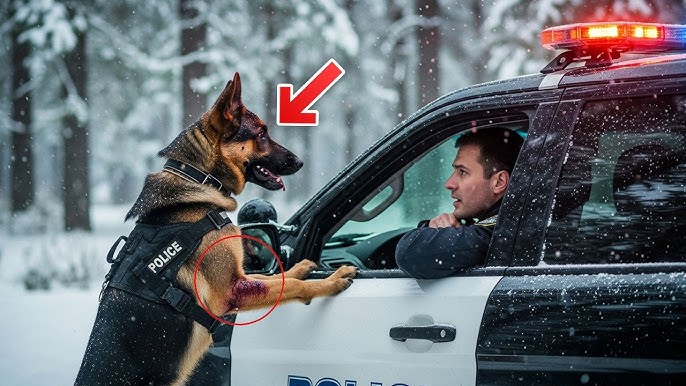 Wounded K9 Stops Police Car in Snowstorm — What He Leads the Officer To  Leaves Everyone Speechless - YouTube