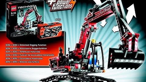 Lego Technic Excavator with power functions upgrade, set 8294 review
