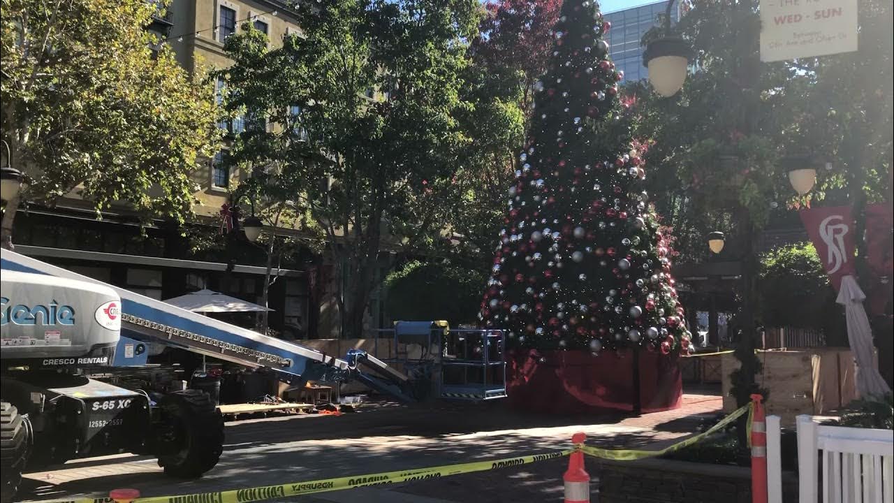 Santana Row Christmas Tree Update 11月3日2021年 YouTube