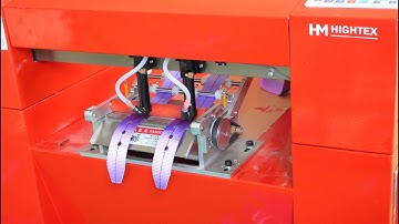 Automatic webbing laser cutting machine and webbing hole punch