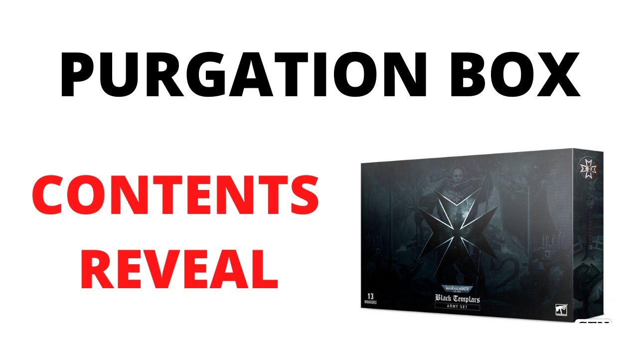 ⁣Purgation Box Set: Contents Reveal! New Black Templars Space Marines and Codex