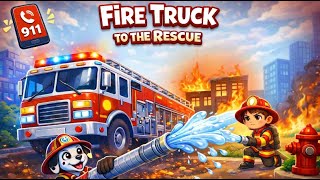 Full Fire Truck to the Rescue  | Firefighter Song for Kids | Fire Safety & 911 Learning Song Update