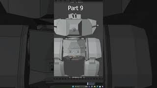 Heavy Mecha Speed Modeling Part 9  #blender #blender3d #mecha