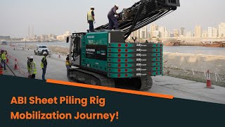 ABI Piling Rig from Yard to Site | Al Marwan Machinery