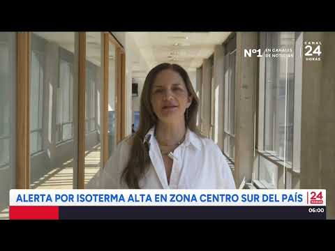 Alerta por isoterma alta en zona centro sur del país