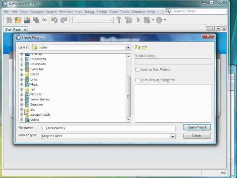 load project in netbeans - YouTube
