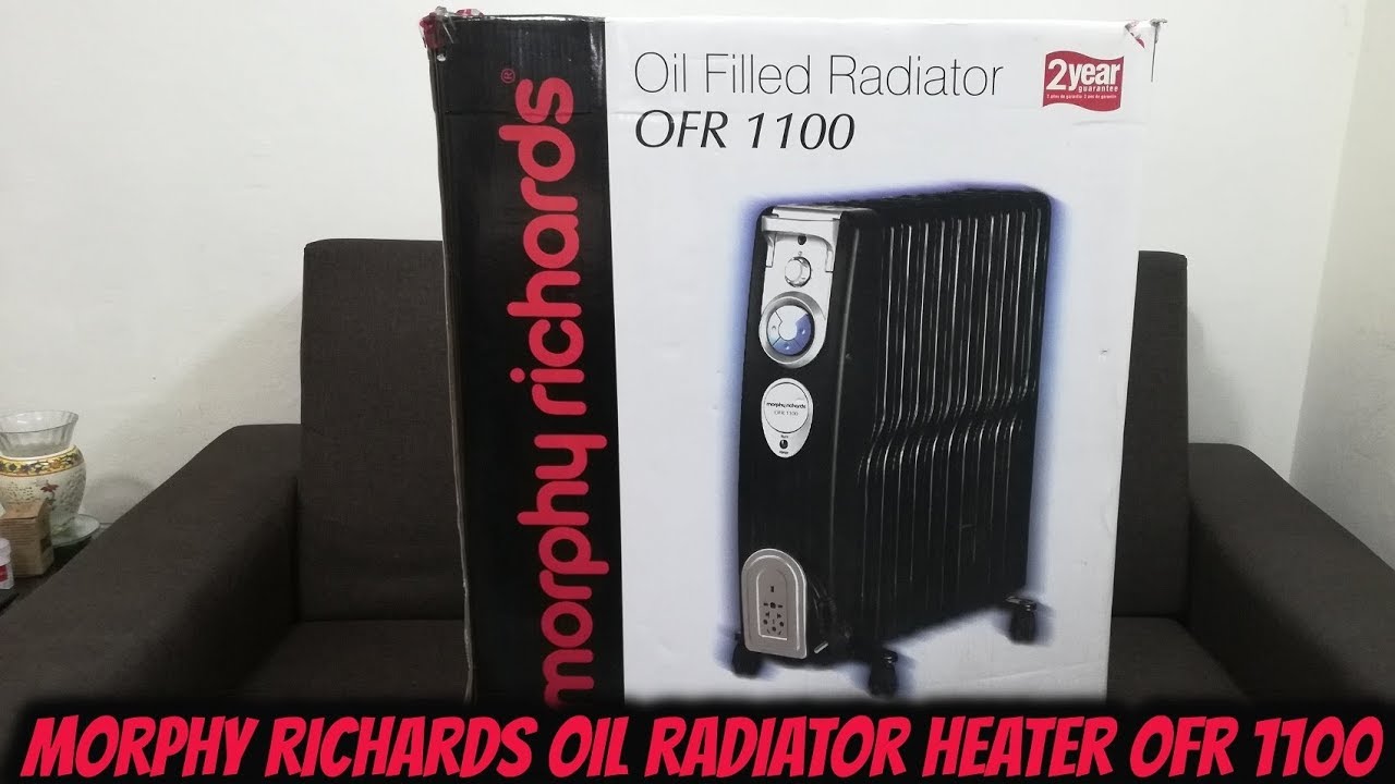 Morphy Richards Oil Radiator Heater OFR 1100 review - YouTube