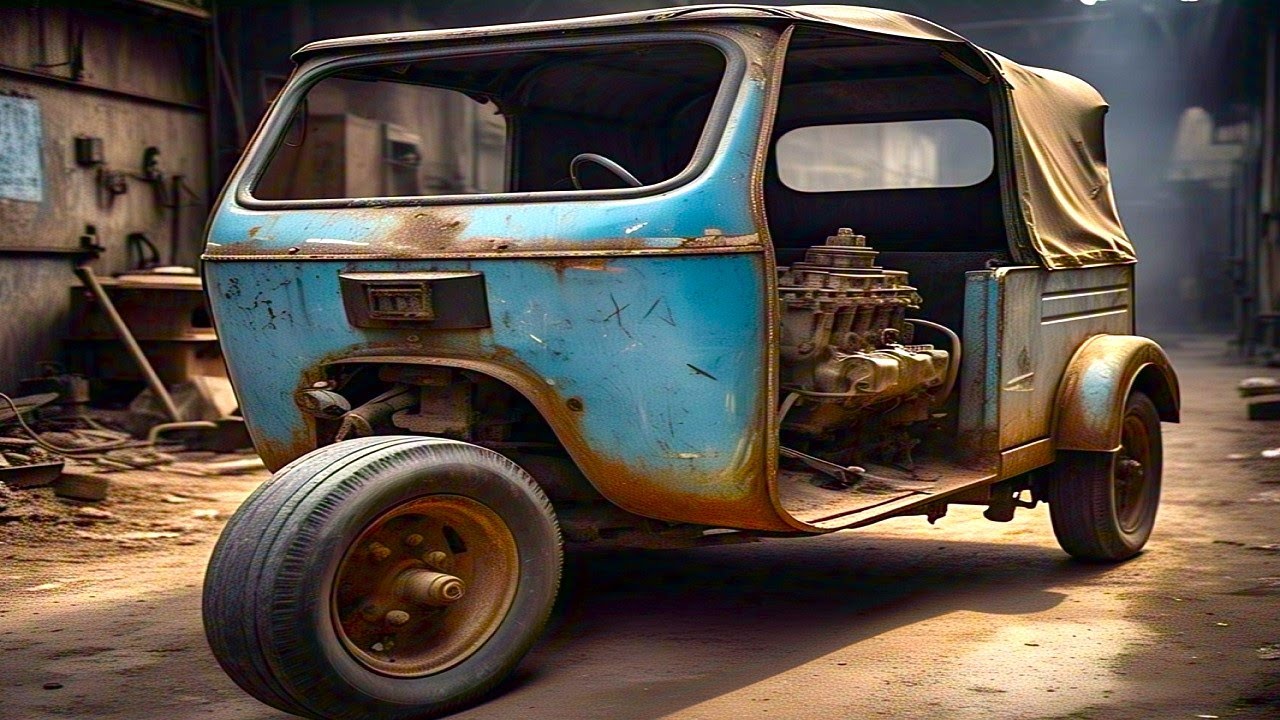 Complete Restoration Of Three Damaged Construction Material Truck - Restoration Of Damaged Tricycle