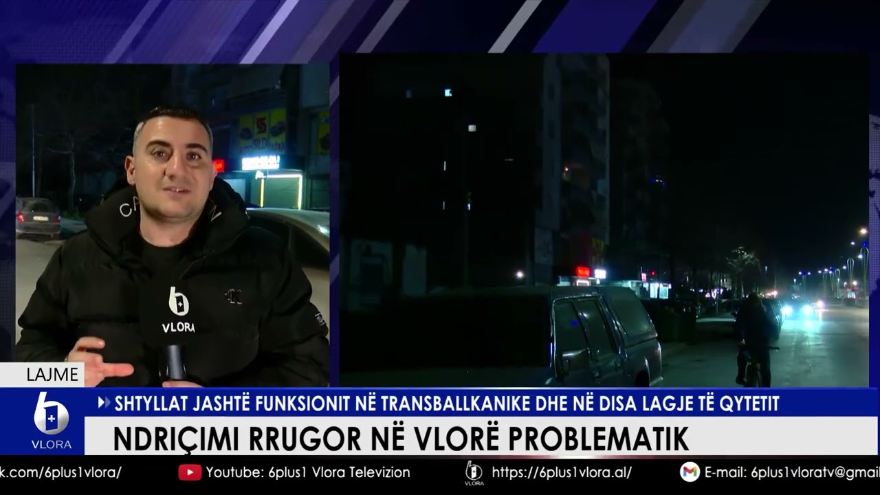Ndriçimi rrugor në Vlorë problematik. Shtyllat jashtë funksionit në Transballkanike