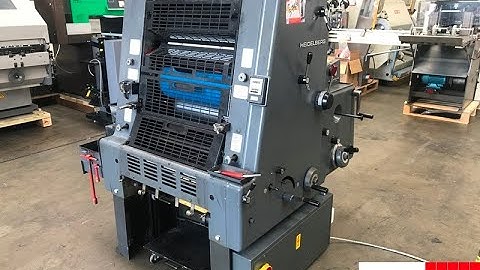 heidelberg gto 46 one color offset printing machine in top condition   Gab Supplies Ltd   1983