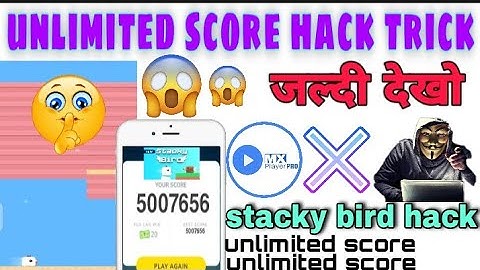 MX Player stacky bird game hack trick || mx player game hack trick || stacky bird game hack trick