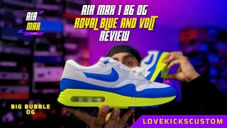 AIR MAX 1 86 OG - ROYAL BLUE & VOLT REVIEW!! LOVE/HATE SNEAKER!!