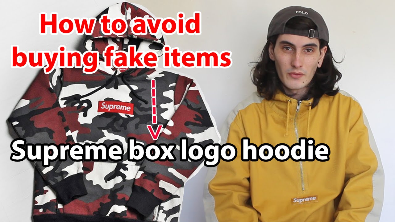 Supreme Box Logo Hoodie - How to avoid buying fake items - YouTube