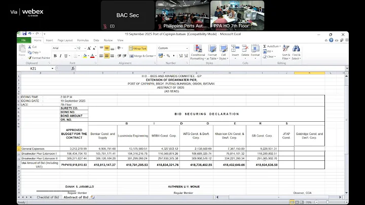 HO-BAC-EP No. 070-2025 BAC Meeting (Opening of Bids)
