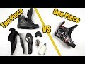 One piece vs two piece hockey skate construction - Which is best ?