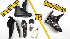 One piece vs two piece hockey skate construction - Which is best ?
