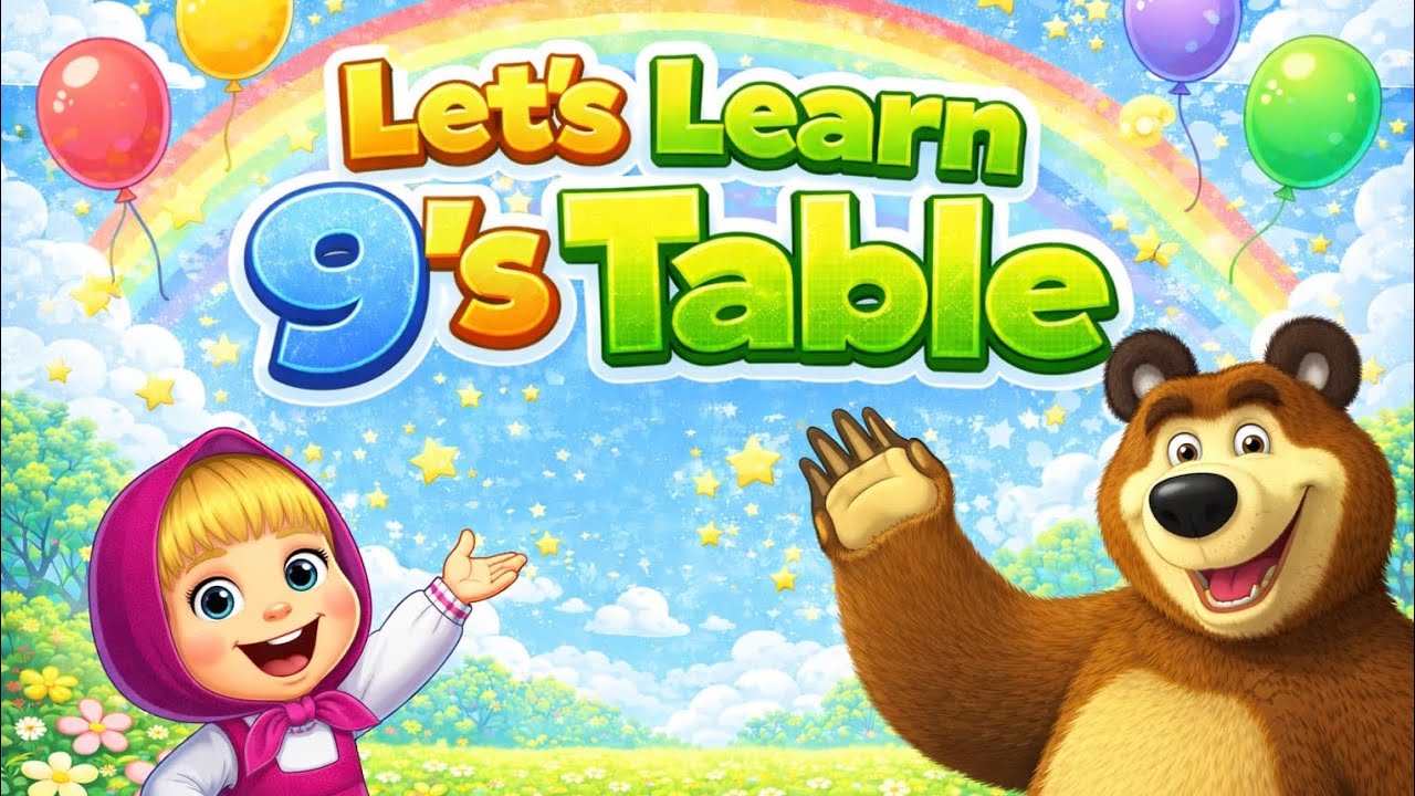 Table of 9 for Kids | Simple & Fun 