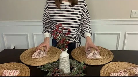 ASMR Napkin Folding • Holiday Place Settings • Soft Spoken