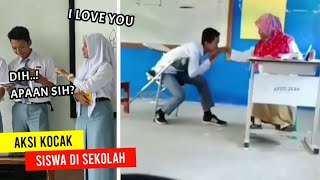 Bertepuk Sebelah Tangan..!! Inilah Deretan Aksi Kocak Para Siswa Di Sekolah - Part 2