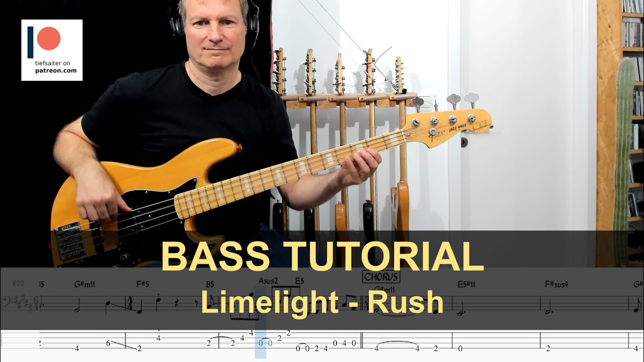 Limelight - Rush | Bass Tutorial (Sheet + TABs) Limelight - Rush | Bass Tutorial (Sheet + TABs)