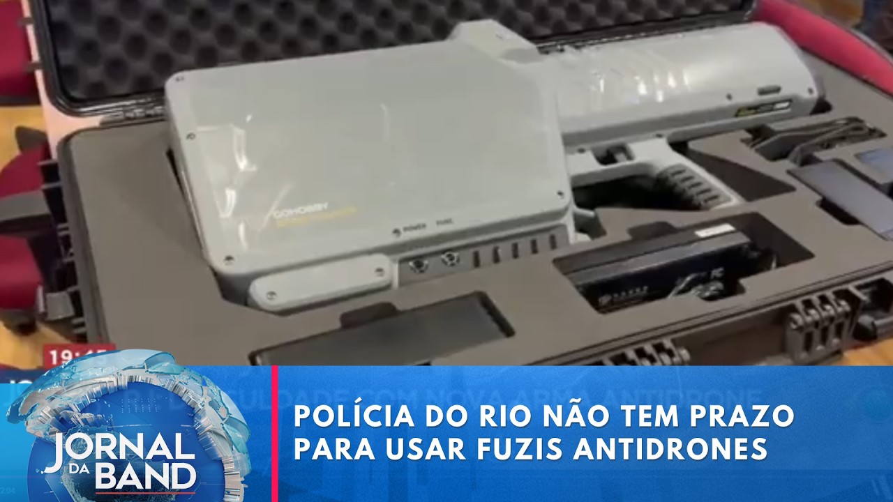 Fuzis antidrones da polícia do Rio falham em primeiro teste | Jornal da Band