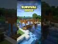 Survival Spruce Bridge 🌉🌲 | Easy &amp; Rustic Minecraft Bridge Build!