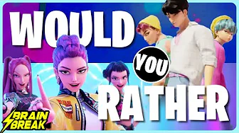 Would You Rather ⚡️ K-Pop Brain Break for Kids ⚡️ Demon Hunters Freeze Dance ⚡️ Just Dance