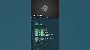3d  Text  Animated Cube  + ( Free Source Code) #shorts  #html  #css