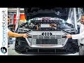 2022 audi etron electric car factory and engine production