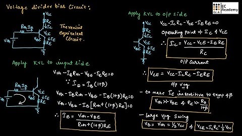 AEC#2 Voltage divider bias using BJT || EC Academy