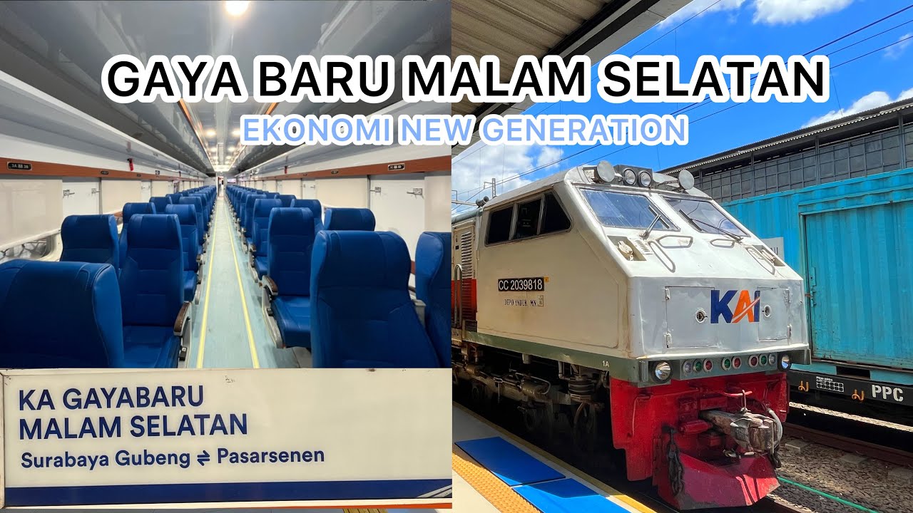 Trip KA Gaya Baru Malam Selatan 2024 | Ekonomi New Generation | Jakarta ...