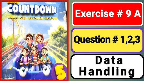Countdown book 5 unit 9 |class 5 maths Exercise 9A| countdown 5 ex 9A |data handling | grade 5 maths