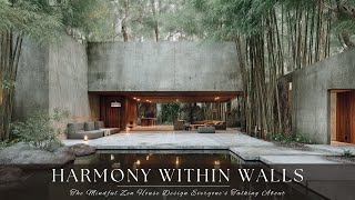 Harmony Within Walls The Mindful Zen House Design Everyones Talking About